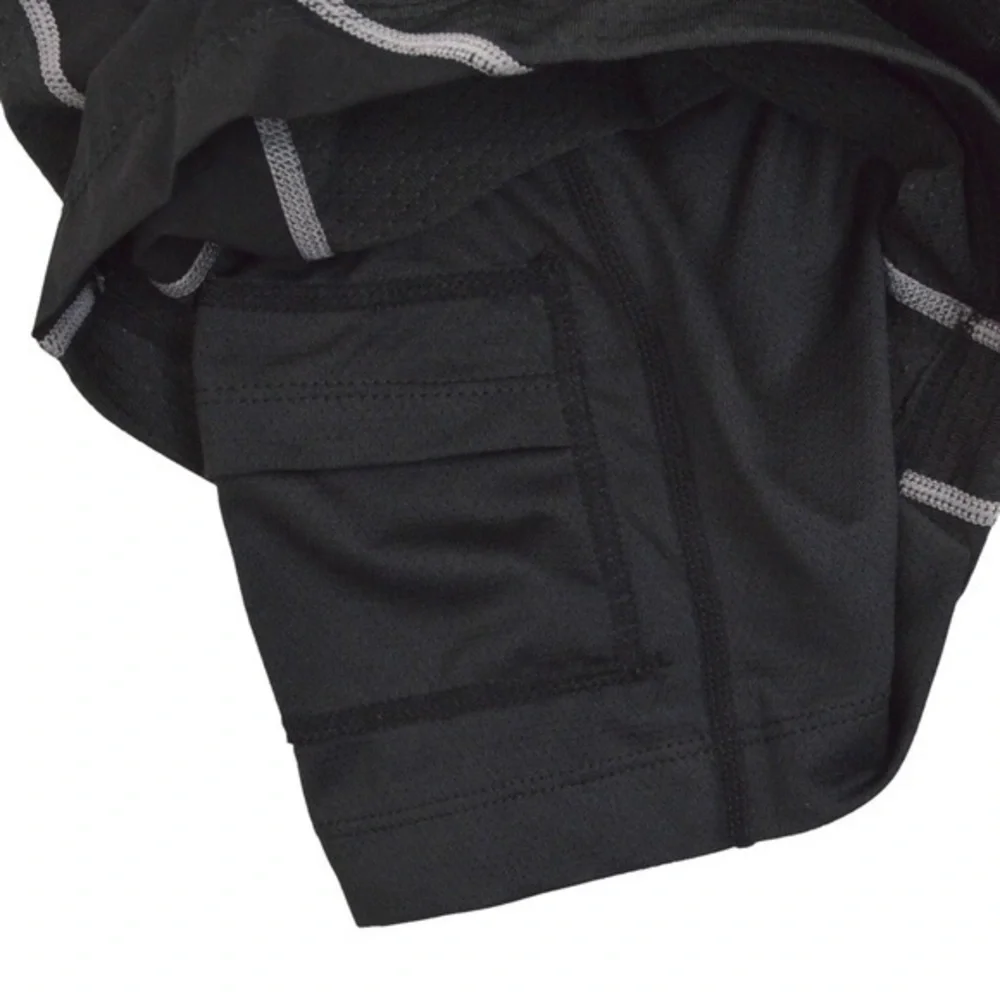 QOR Men’s Padded Cycling Shorts, Deep Charcoal Gray/Black -‎ Size Small
